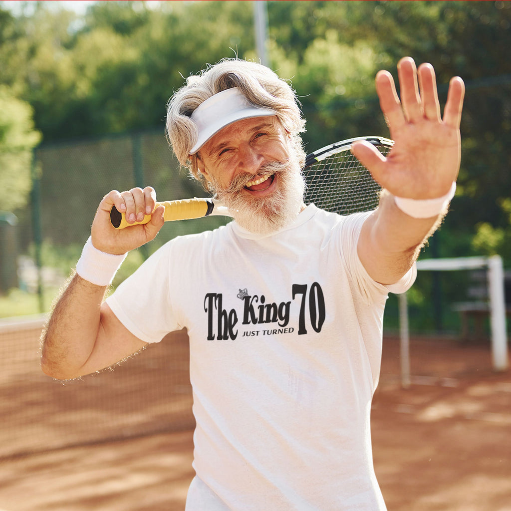 The King Just Turned 70 - 70th Birthday Shirt for Him - lifestyle photo 2 of 5