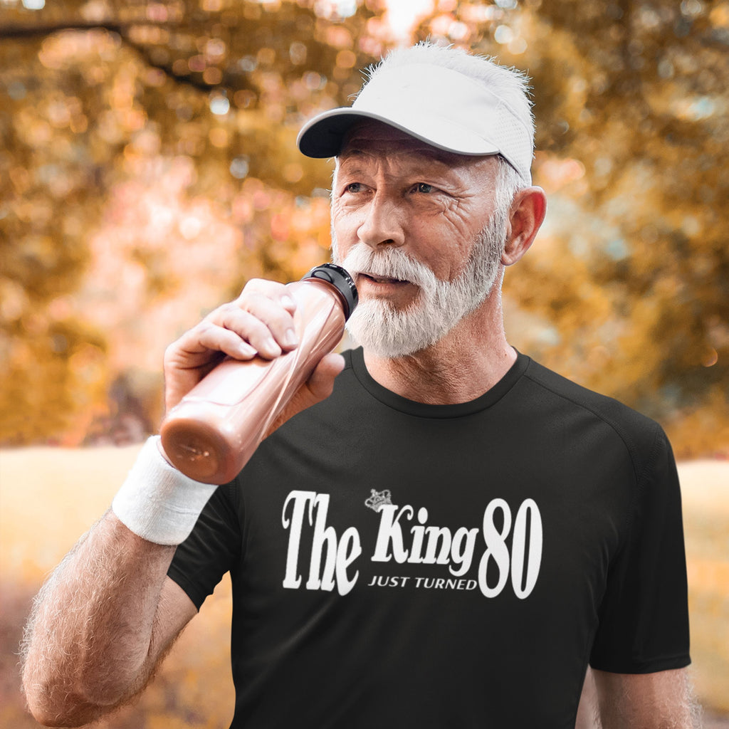 The King Just Turned 80 - 80th Birthday Shirt for Him - lifestyle photo 2 of 3