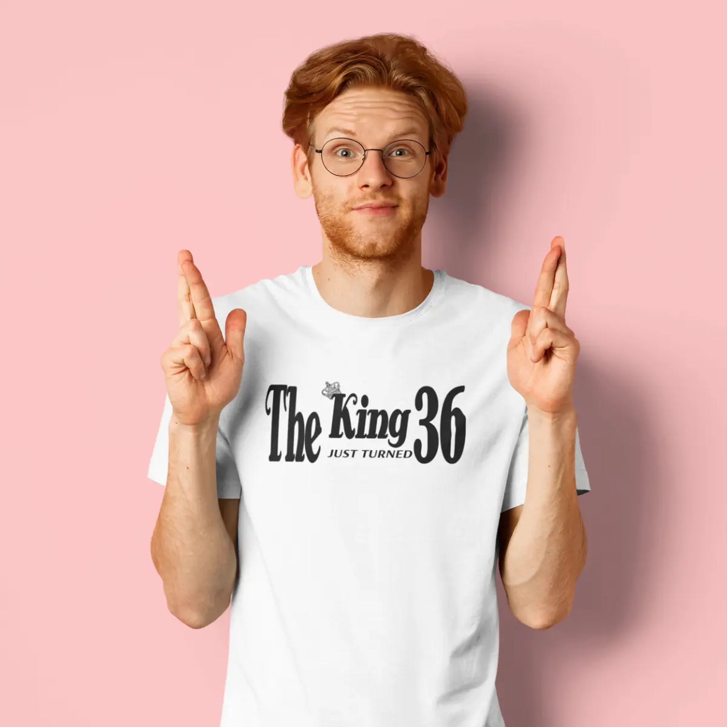 The King Just Turned XX - Personalised Birthday Shirt for Him - lifestyle photo 2 of 2