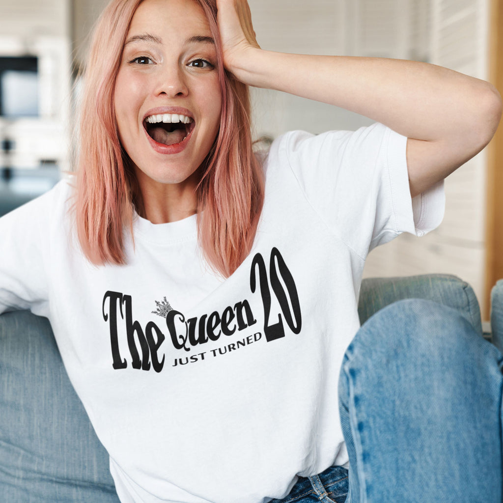 The Queen Just Turned 20 - 20th Birthday Shirt for Her - lifestyle photo 2 of 7