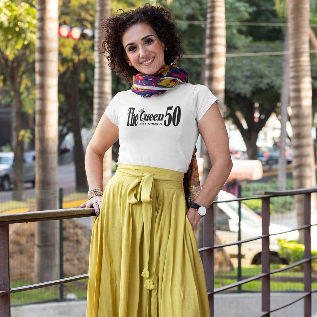 The Queen Just Turned 50 - 50th Birthday Shirt for Her - lifestyle photo 2 of 4