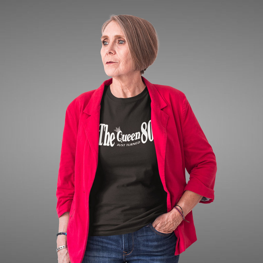 The Queen Just Turned 80 - 80th Birthday Shirt for Her - lifestyle photo 2 of 6