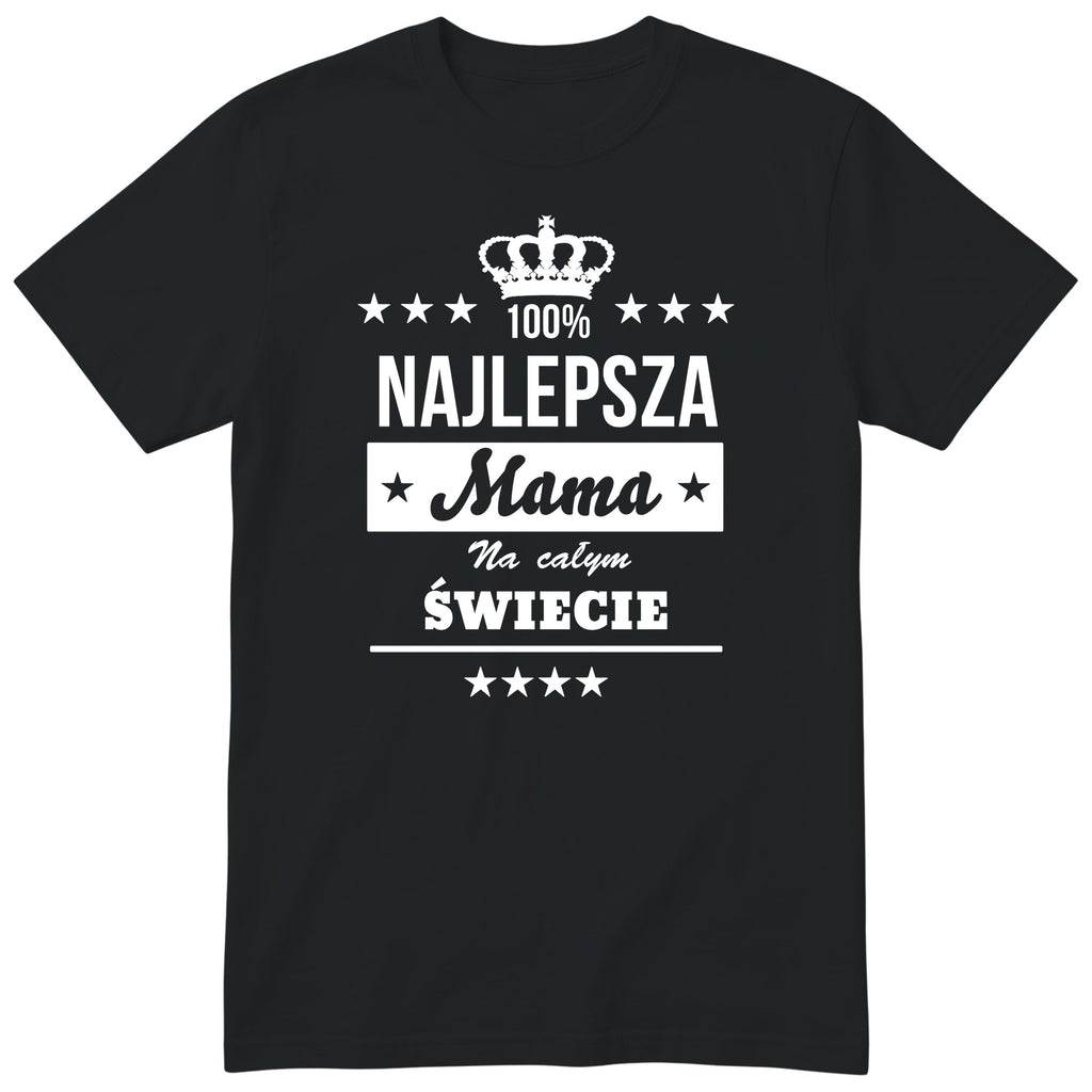 Koszulka czarna - Najlepsza Mama Na Całym Świecie