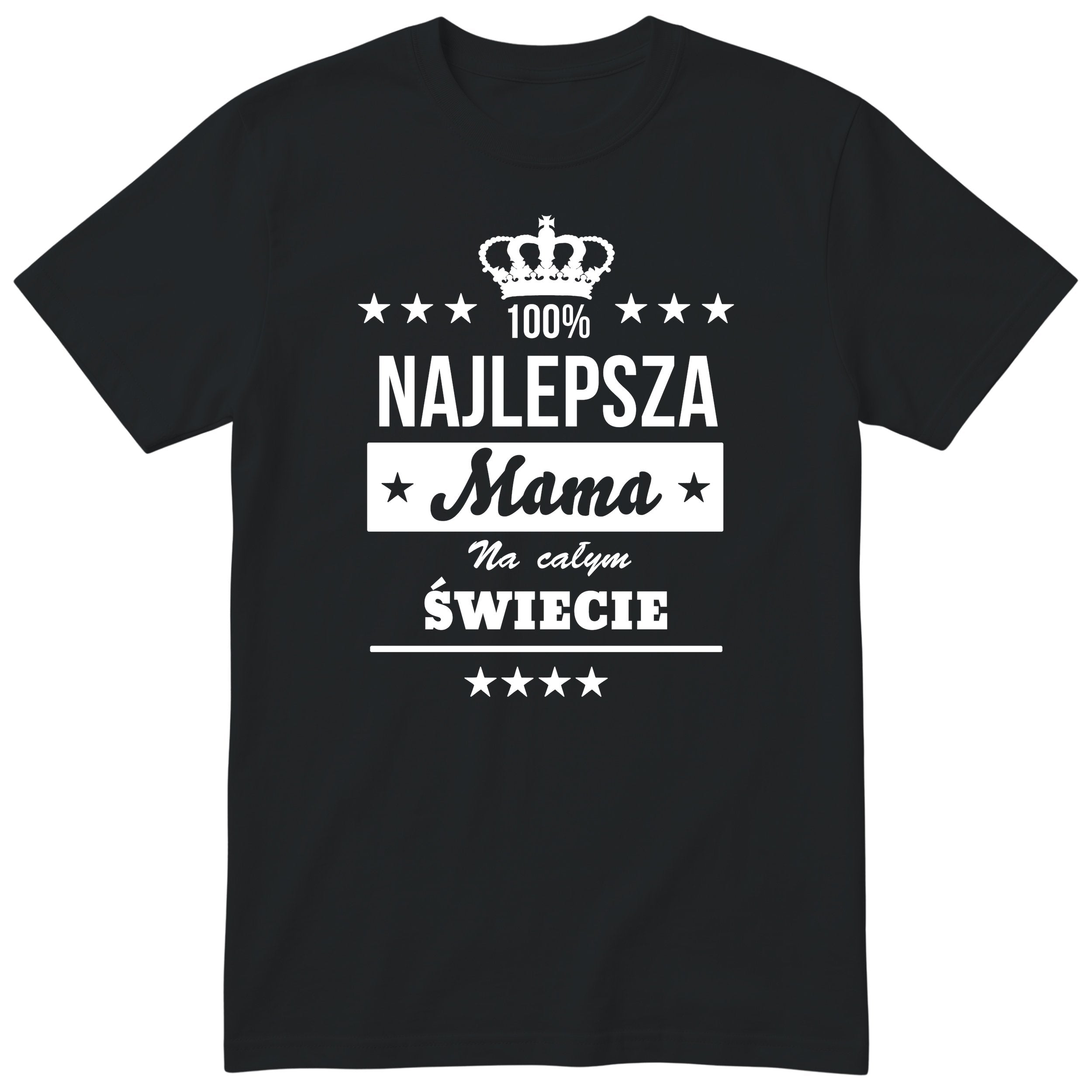 Koszulka czarna - Najlepsza Mama Na Całym Świecie