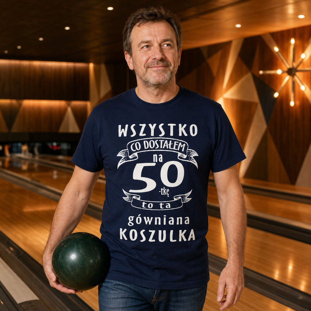 Koszulka na 50 Urodziny dla Niego - Przewrotny Prezent z Humorem