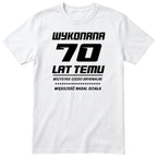 Wykonana 70 Lat Temu - Śmieszna Koszulka Urodzinowa Polish 70th Birthday