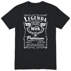 Czarna personalizowana koszulka „Legenda Powab Wdzięk" z dowolnym wiekiem - śmieszny polski prezent urodzinowy dla niej