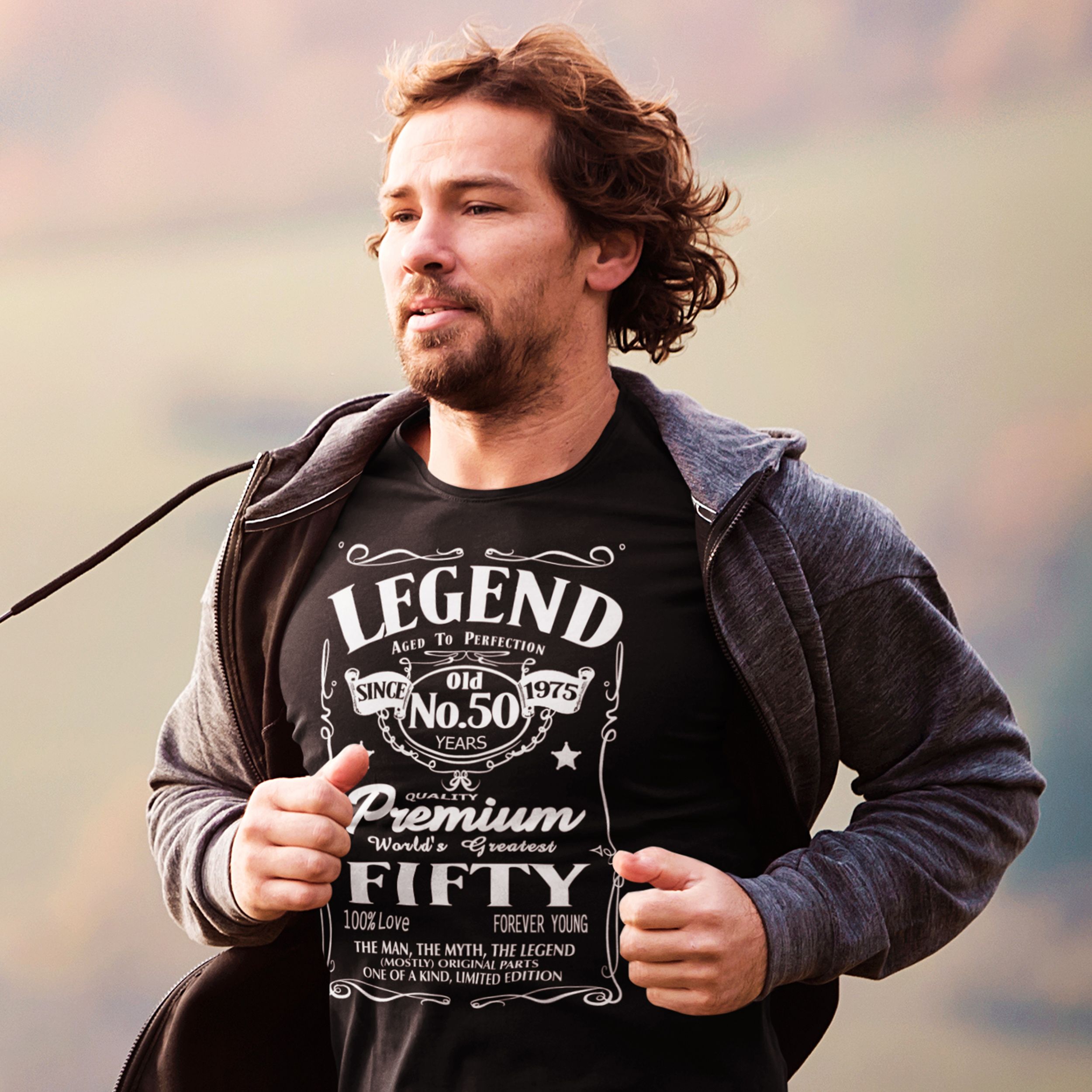 Born in 1976 Legend 50 Years - 50th Birthday Shirt for Him - lifestyle photo 3 of 4