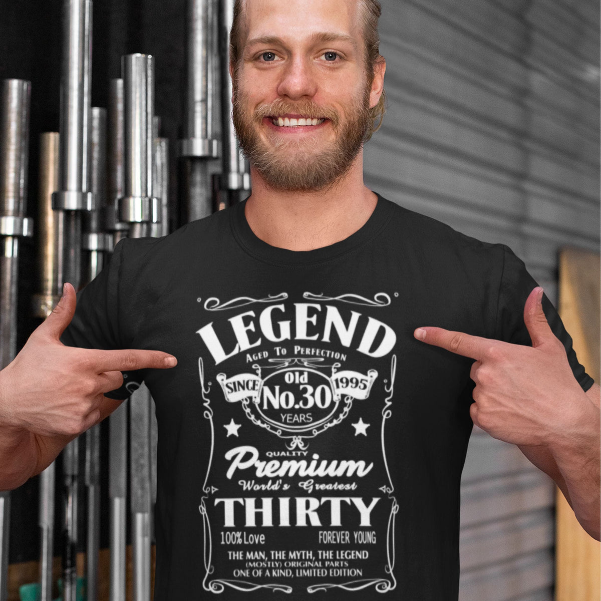 Born in 1996 Legend 30 Years - 30th Birthday Shirt for Him - lifestyle photo 3 of 4
