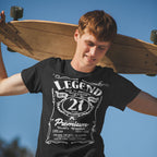 Legend 21 Years Birthday Shirt for Him - Real Hero Retro Label - lifestyle photo 3 of 3