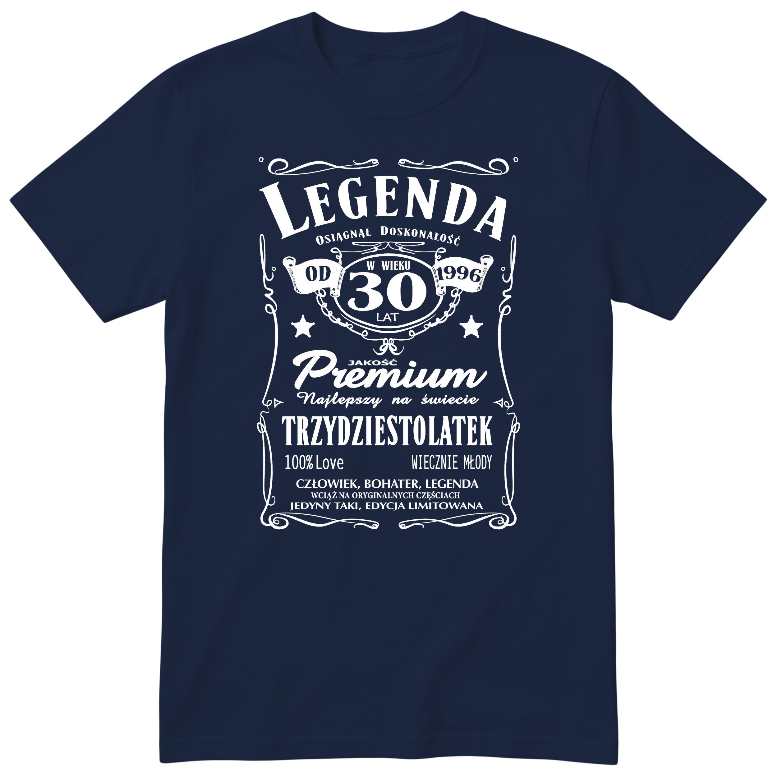 Legenda 30 Lat Koszulka - Polish 30th Birthday Gift T-Shirt Men 1996