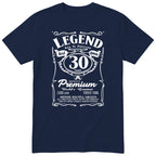 Legend Real Queen 30th birthday t-shirt for women in navy - Gildan 64000 vintage label