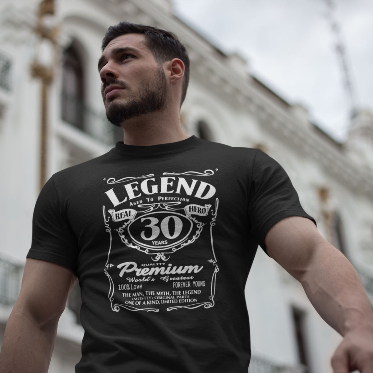 Real Hero 30 Birthday Shirt for Him - Legend Retro Label Tee - lifestyle photo 3 of 3