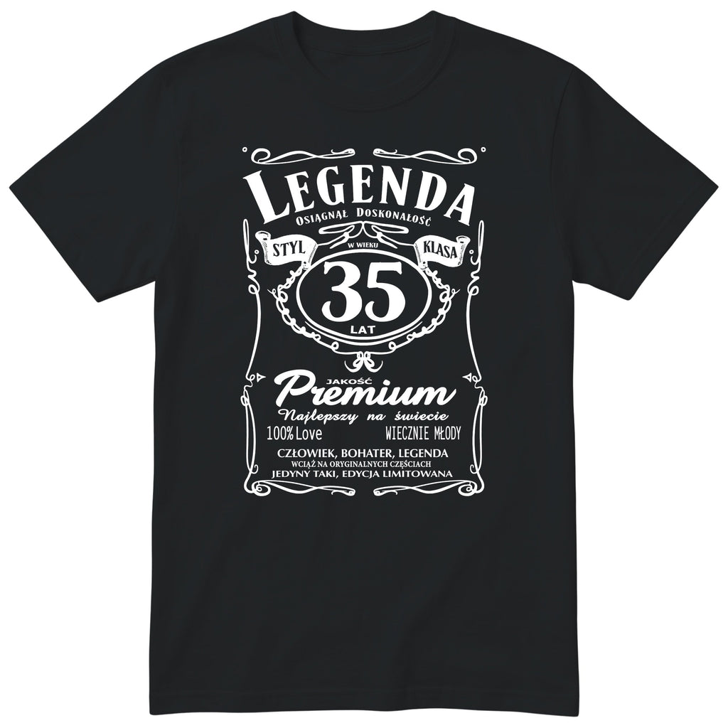 Koszulka Legenda 35 Lat - czarna