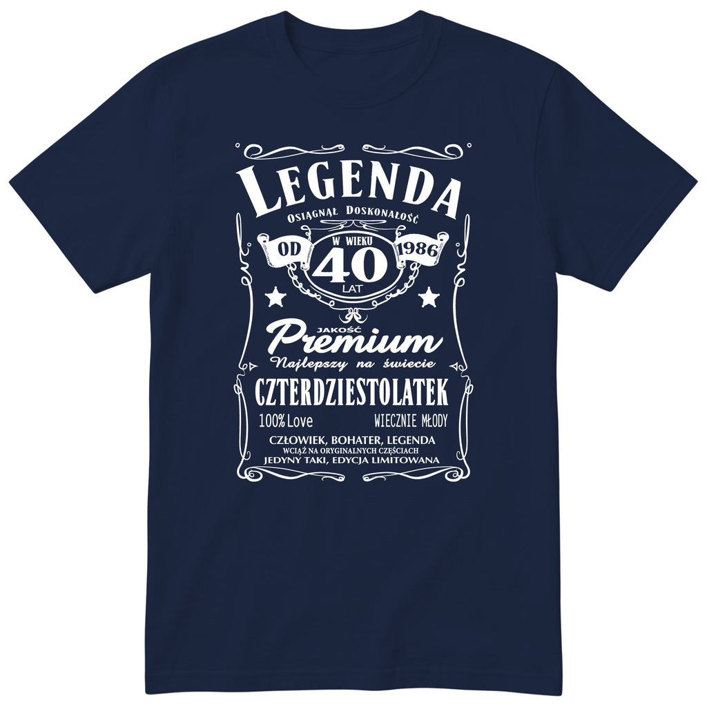 Legenda 40 Lat Koszulka - Polish 40th Birthday Gift T-Shirt Men 1986