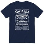 Gwiazda Pięćdziesięciolatka koszulka granatowa