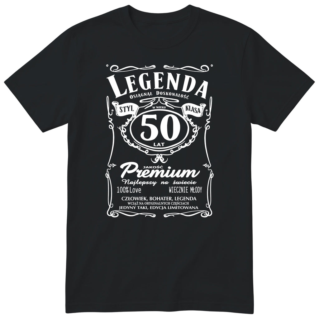 Koszulka Legenda 50 Lat - czarna
