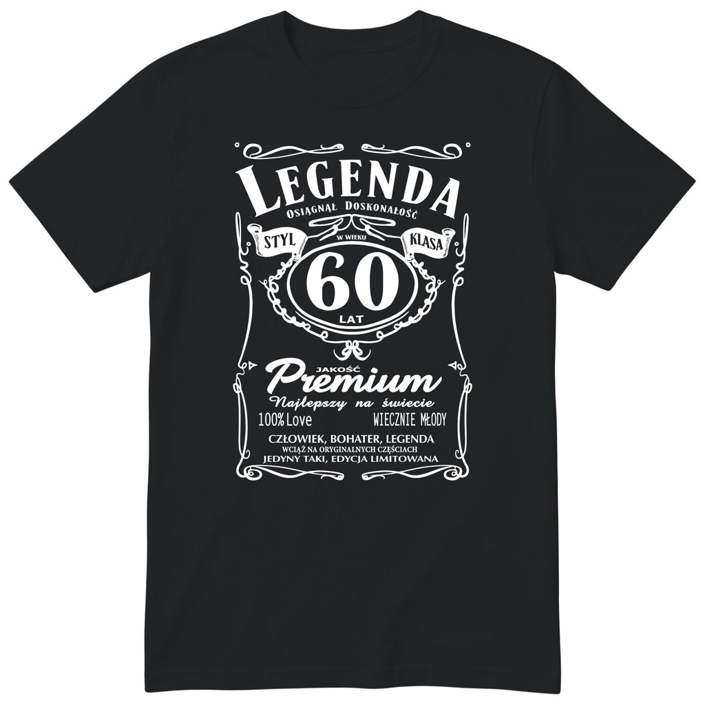 Koszulka Legenda 60 Lat - czarna