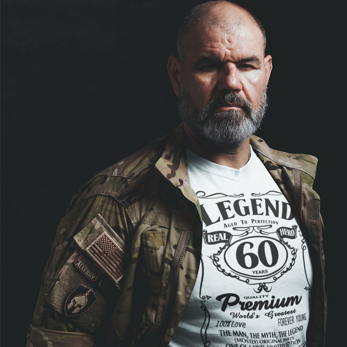 Real Hero Aged To Perfection 60 - Legend 60th Birthday Shirt Men - lifestyle photo 3 of 4