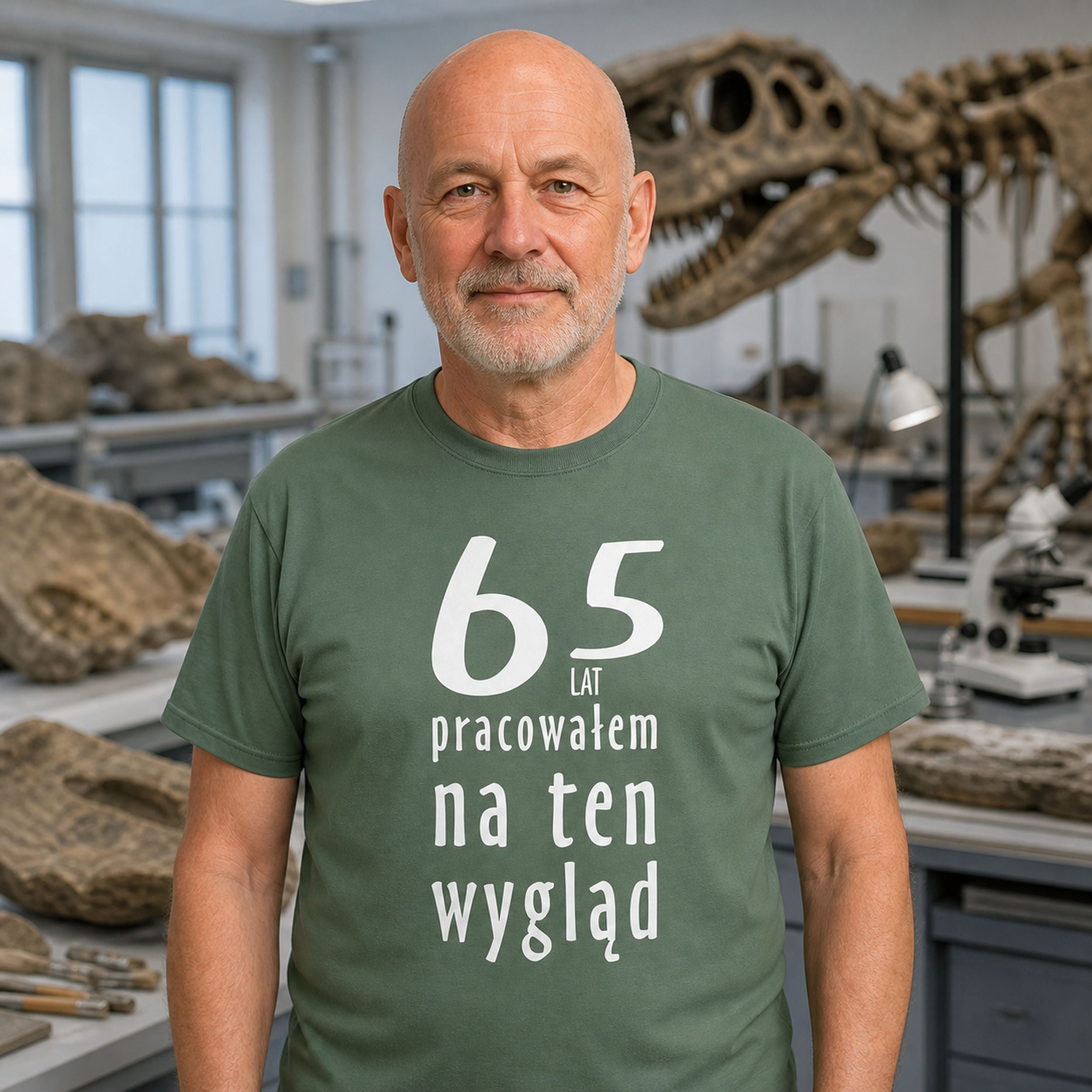 65 Lat Pracowalem Na Ten Wyglad - Koszulka na 65 Urodziny dla Niego