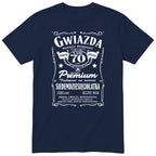 Gwiazda Siedemdziesięciolatka koszulka granatowa