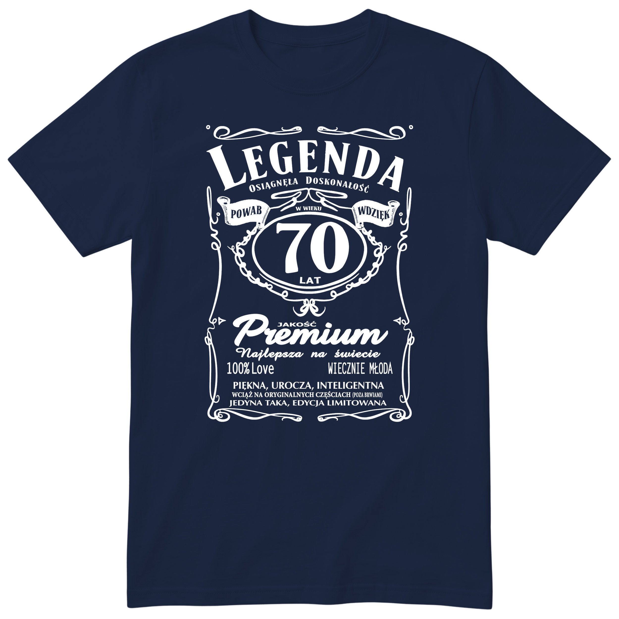 Legenda 70 Lat - Koszulka Urodzinowa Polish Birthday Gift for Her
