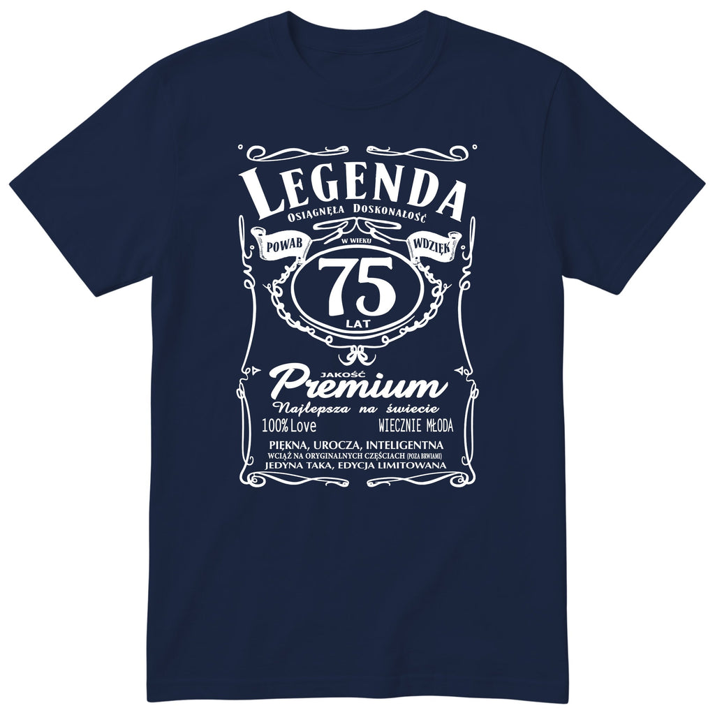Legenda 75 Lat - Koszulka Urodzinowa Polish Birthday Gift for Her