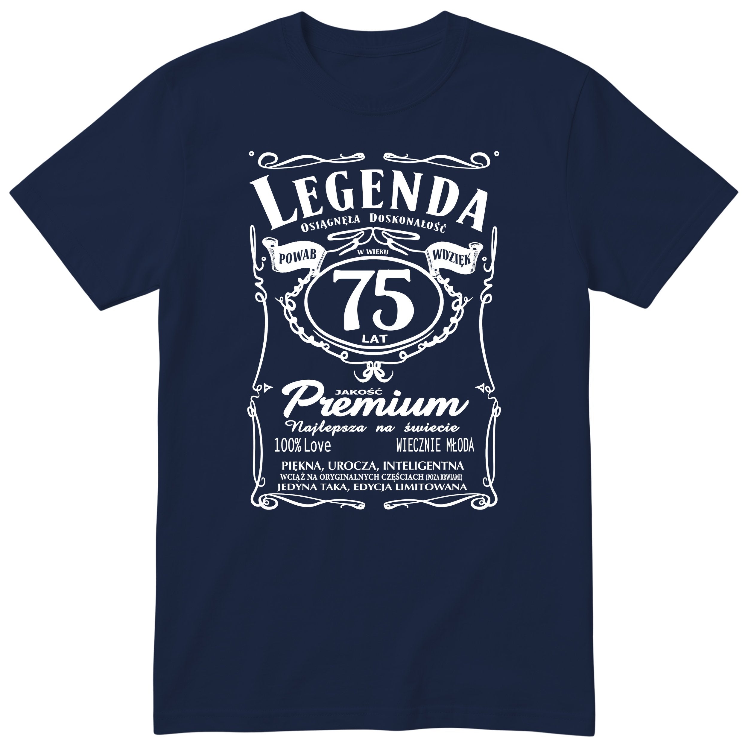Legenda 75 Lat - Koszulka Urodzinowa Polish Birthday Gift for Her