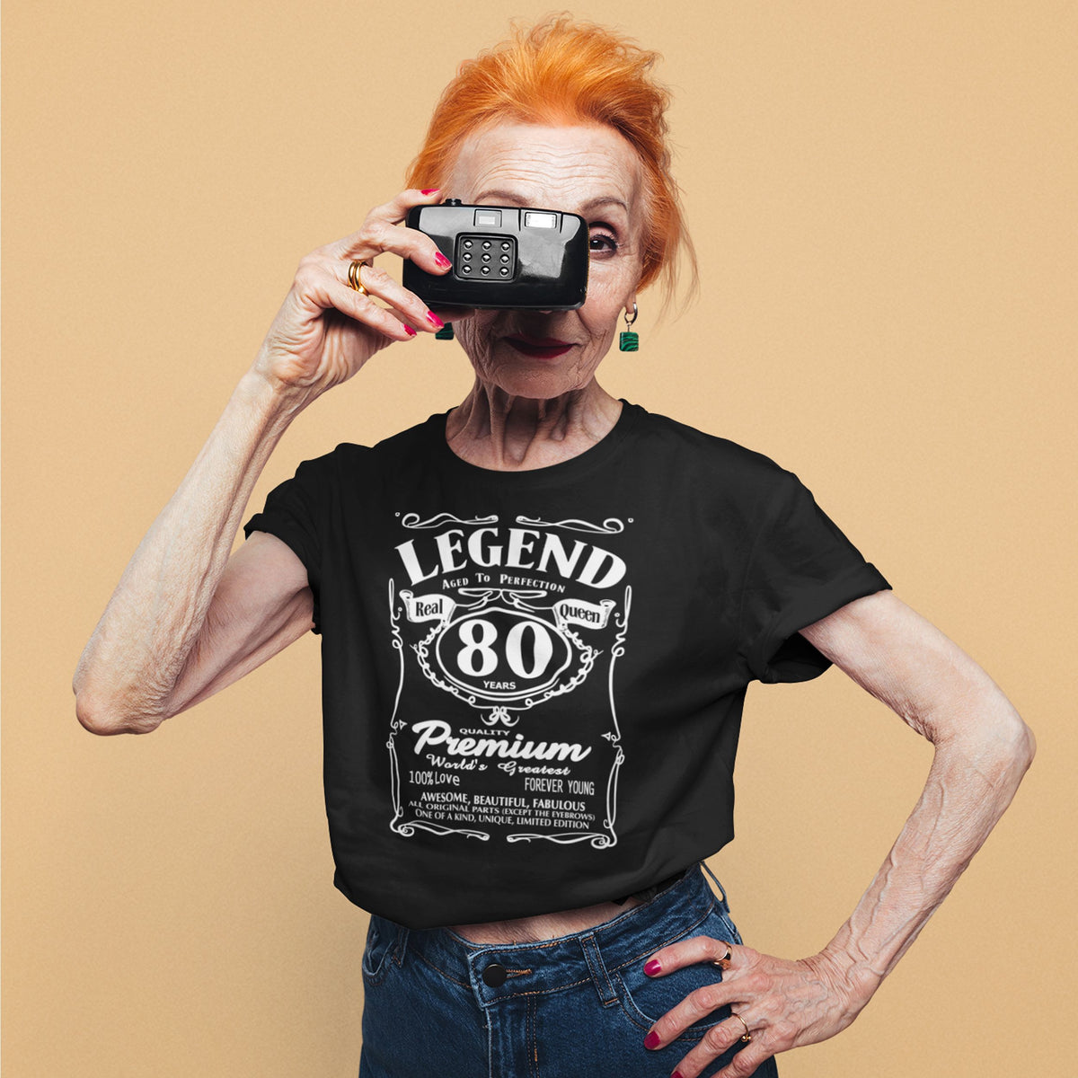 Legend Aged To Perfection 80 Shirt for Her - Real Queen Birthday - lifestyle photo 3 of 3
