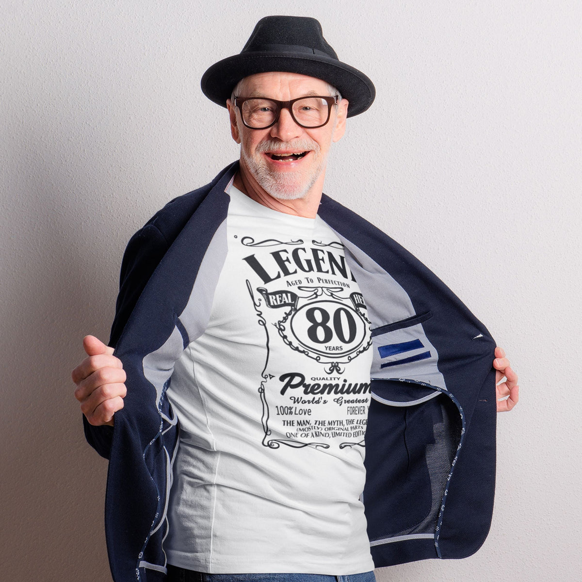 Legend Aged To Perfection 80 Shirt for Him - Real Hero Birthday - lifestyle photo 3 of 3