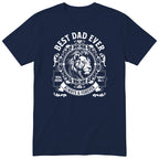Best Dad Ever Lion T-Shirt - Navy