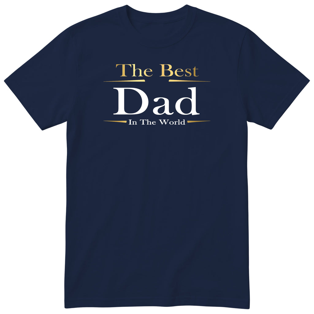Best Dad in the World Exclusive T-Shirt - Navy