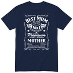 Best Mum Vintage Label - Navy