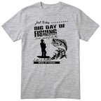Big Day of Fishing angler tee heather grey