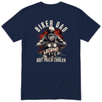 Biker Dad Legend Red Motorcycle T-Shirt - Navy
