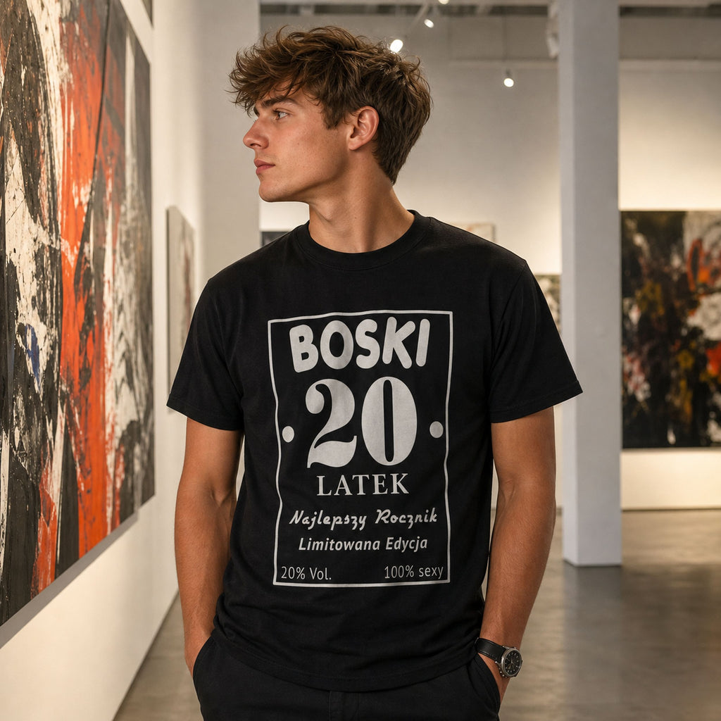 BOSKI 20 LATEK - Koszulka na 20 Urodziny dla Niego, Prezent
