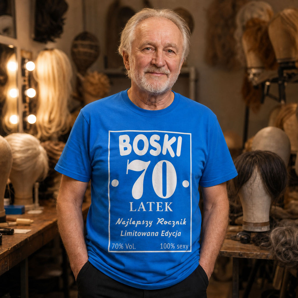 BOSKI 70 LATEK - Koszulka na 70 Urodziny dla Niego, Prezent