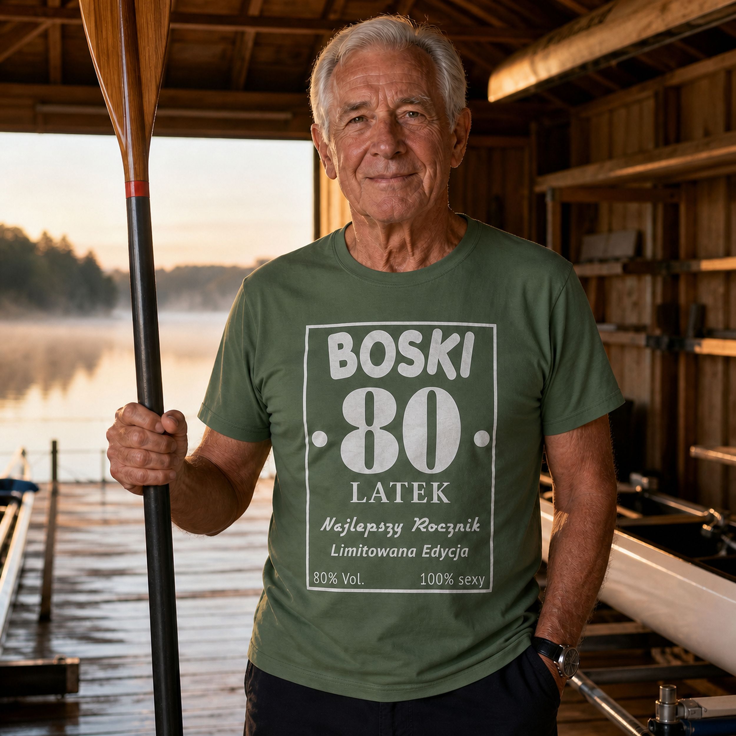 BOSKI 80 LATEK - Koszulka na 80 Urodziny dla Niego, Prezent