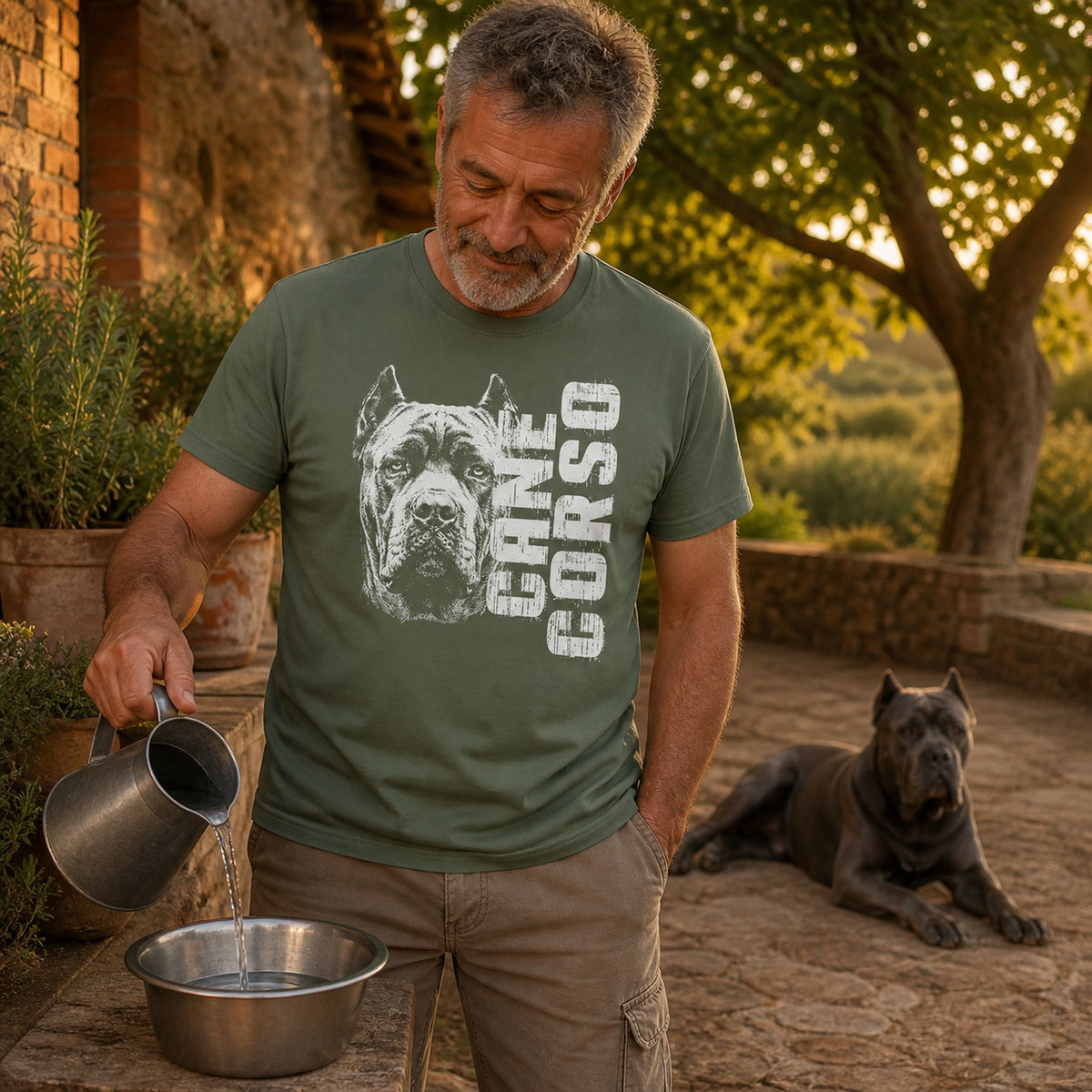 Koszulka z Cane Corso - Portret Rasy | Prezent dla Miłośnika Psów