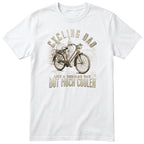 Cycling Dad Vintage Bike T-Shirt - White