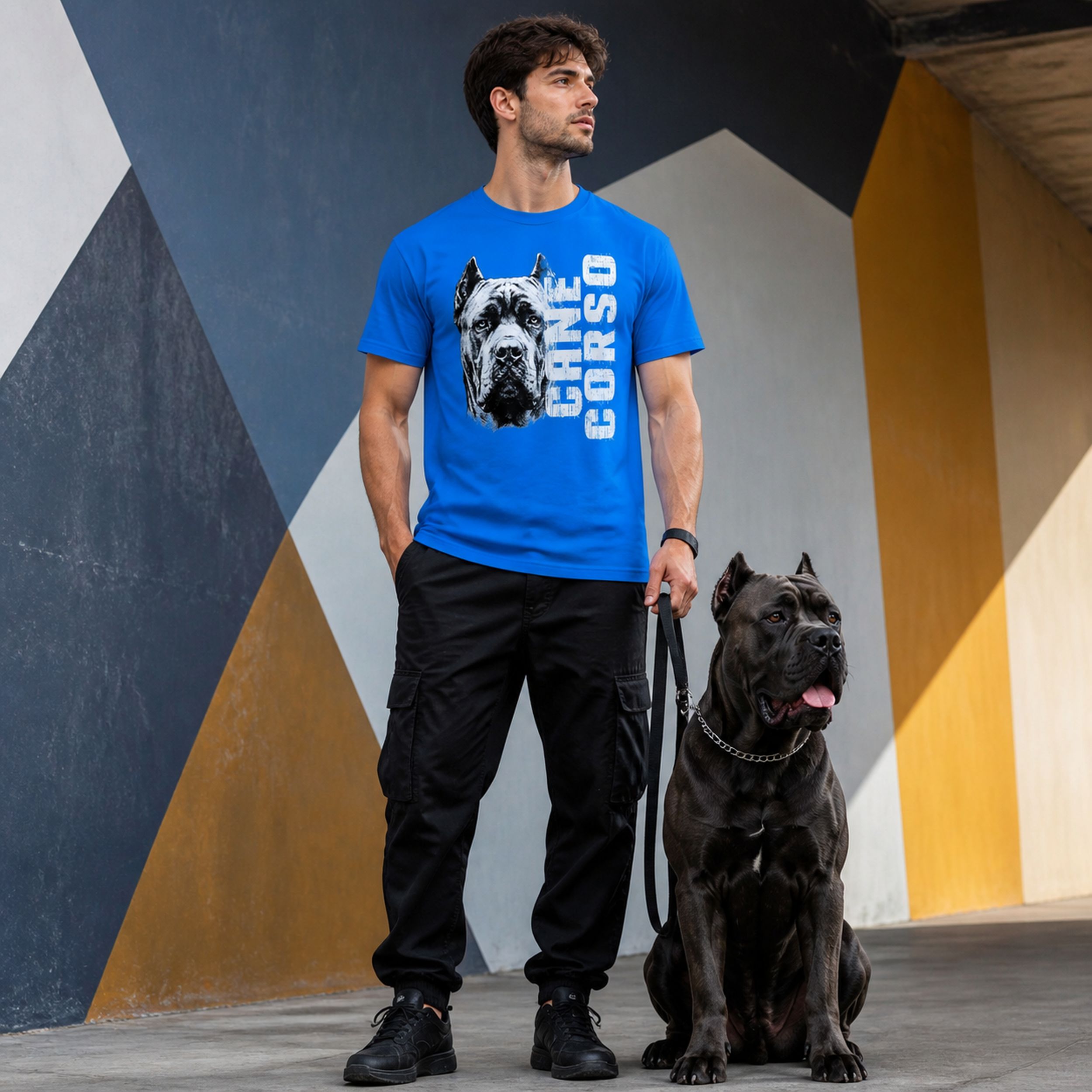 Koszulka z Psem - Cane Corso - kolorowy | Prezent dla Miłośnika Psów