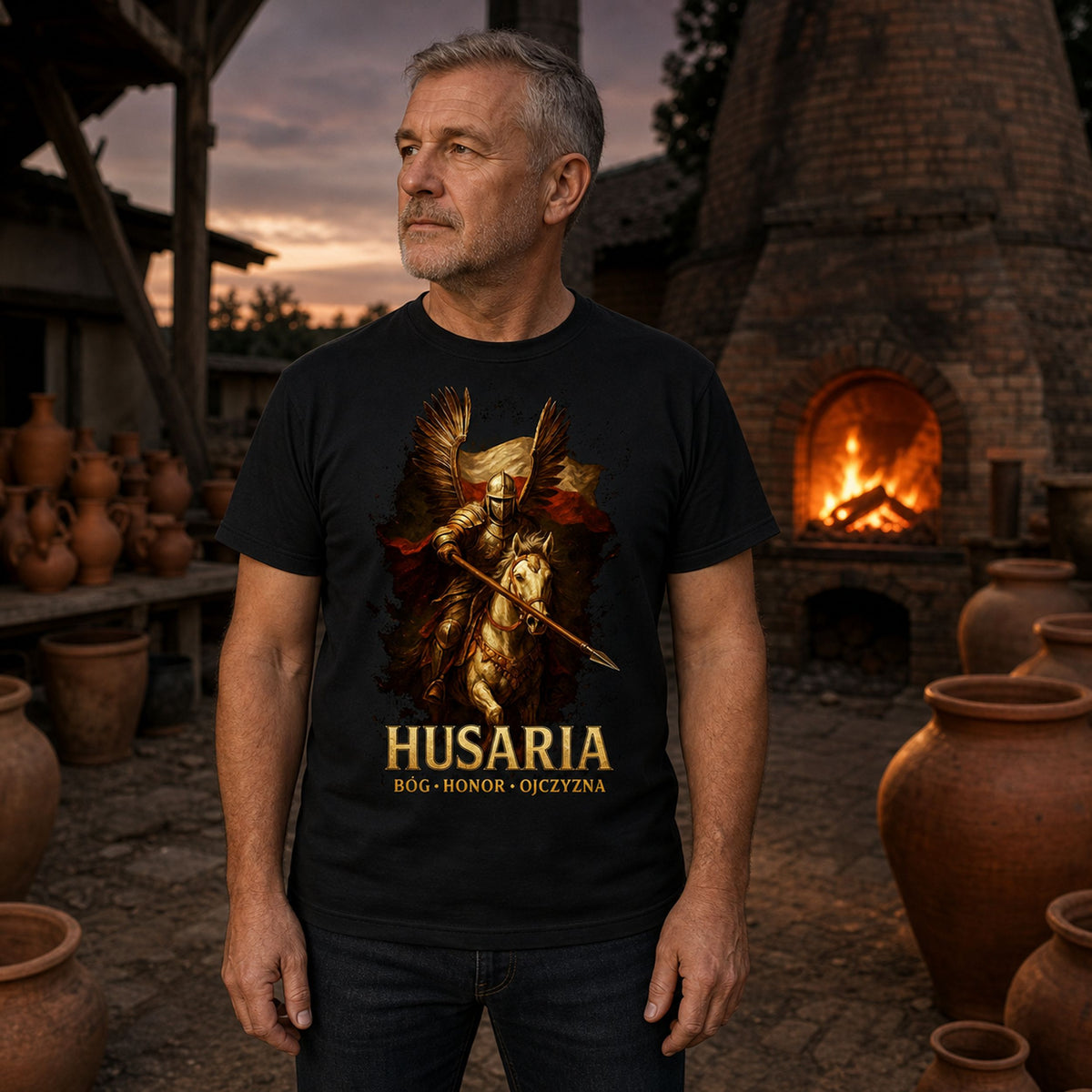 Husaria Bóg Honor Ojczyzna - Koszulka Patriotyczna Polska