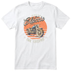 White I'm Not Old I'm a Classic t-shirt - biker birthday gift for him with a vintage motorcycle