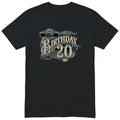 Its My Birthday 20 unisex vintage t-shirt Black
