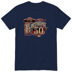 It's My Birthday 50 retro tee - navy