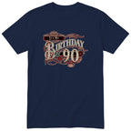 It's My Birthday 90 retro tee in navy - Forever Young birthday shirt
