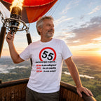 Koszulka na 55 Urodziny - 55 Lat To Nie Wiek, Śmieszny Prezent