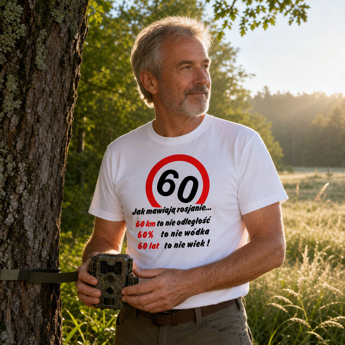 Koszulka na 60 Urodziny - 60 Lat To Nie Wiek, Śmieszny Prezent