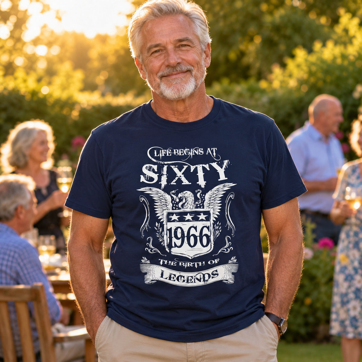 Life Begins At Sixty - Koszulka na 60 Urodziny dla Niego