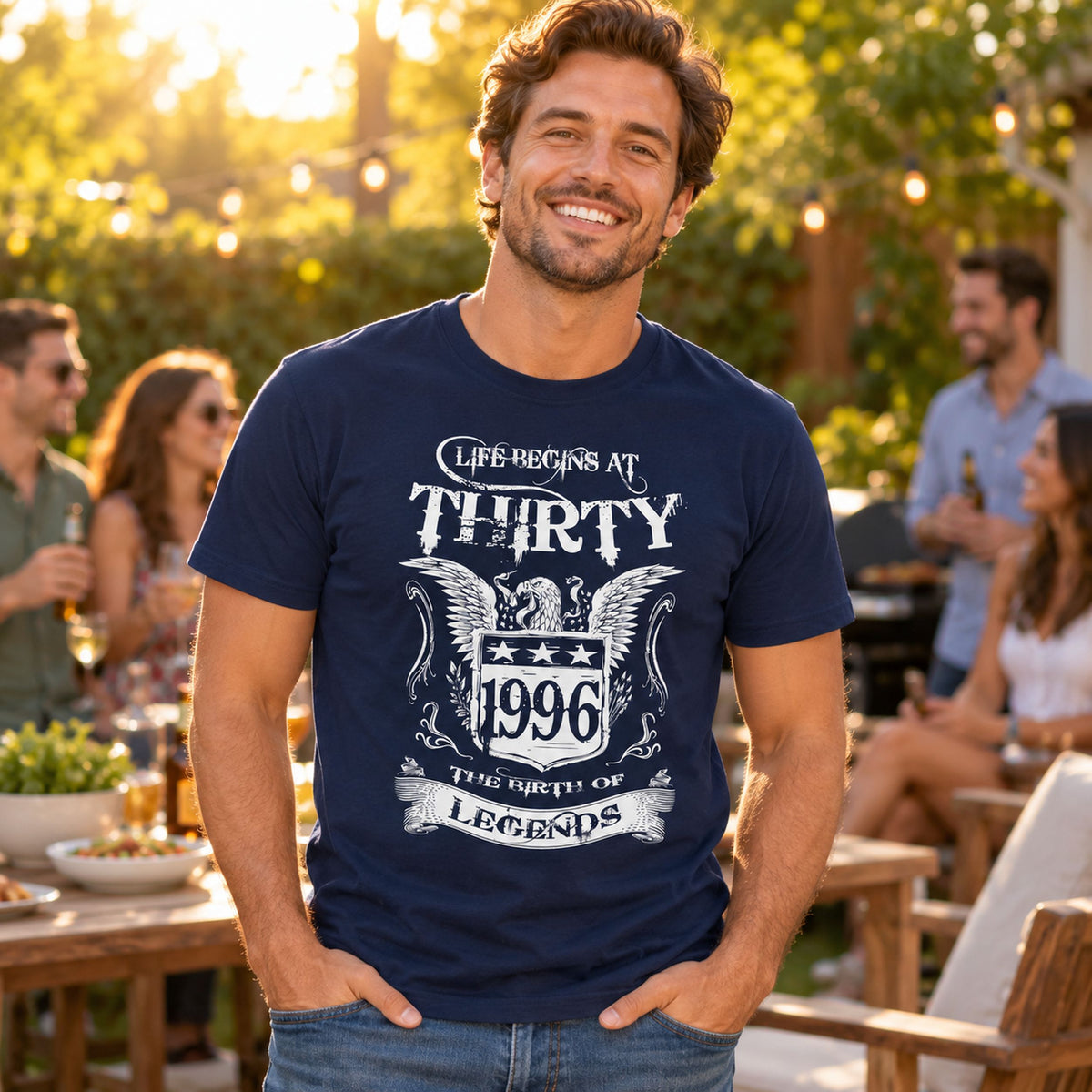 Life Begins At Thirty - Koszulka na 30 Urodziny dla Niego